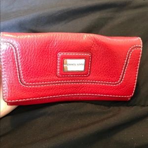Red Michael Kors wallet